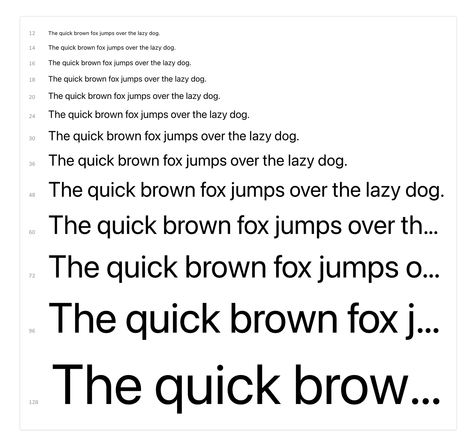 Storybooks Typeset component rendering a our design system's typography