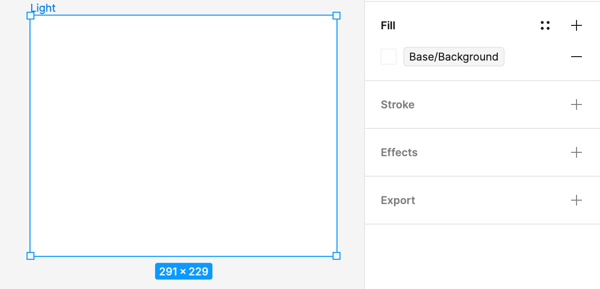 A container with a variable for the fill color
