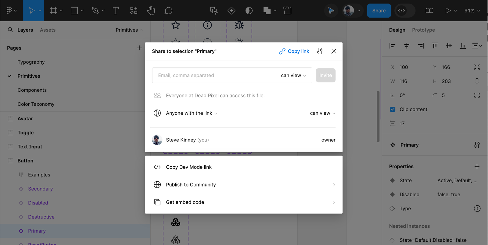 Sharing a Figma file