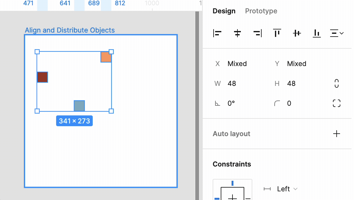 Aligning objects in Figma