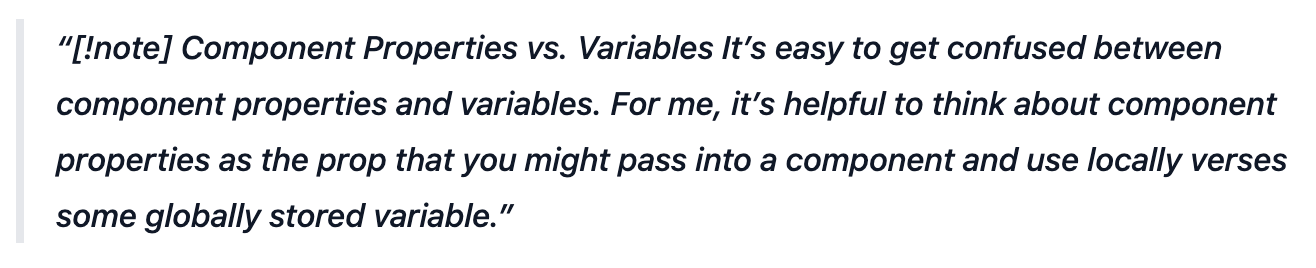 An Obsidian callout rendered a raw Markdown