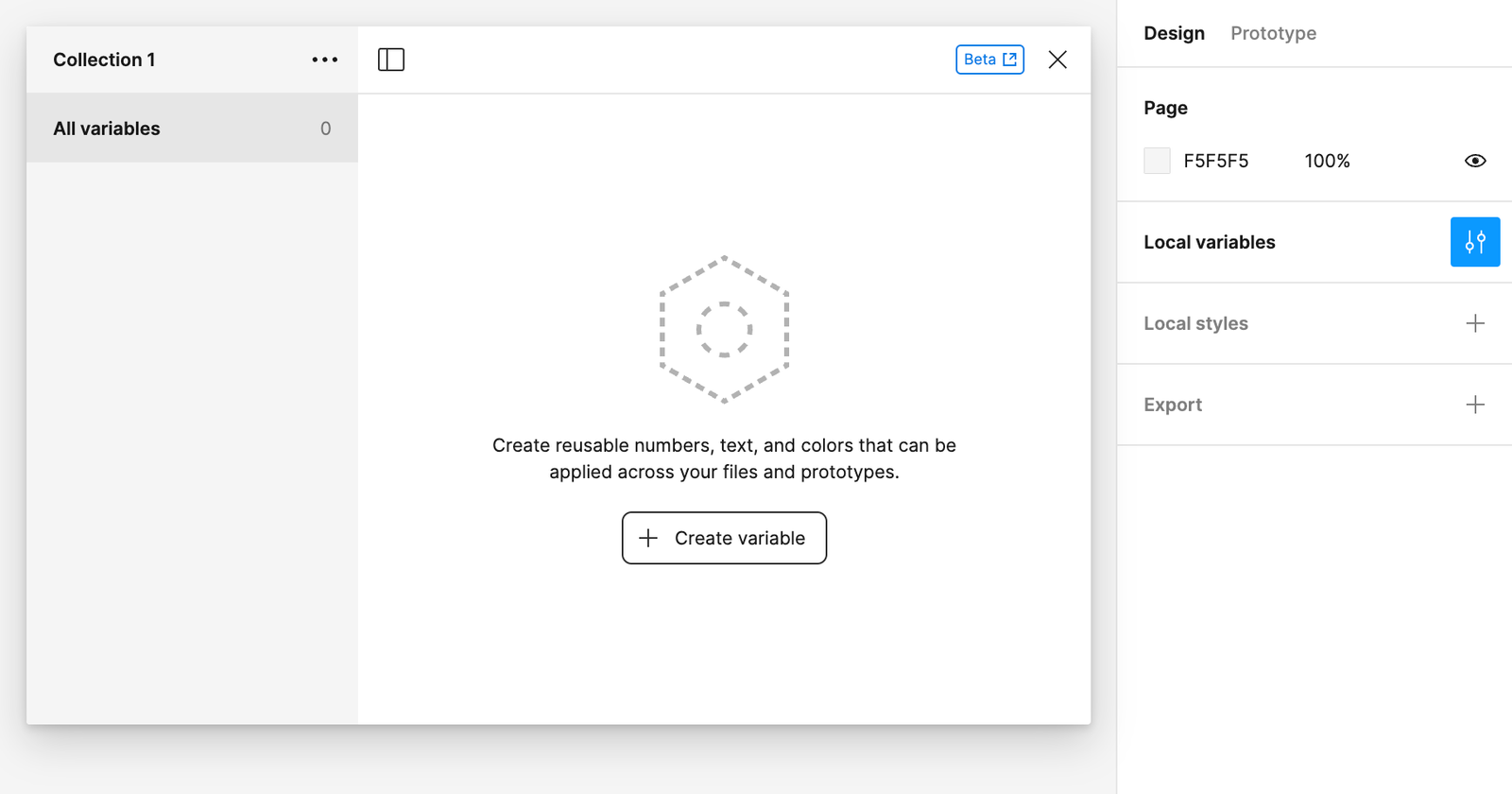 Create a new Variable