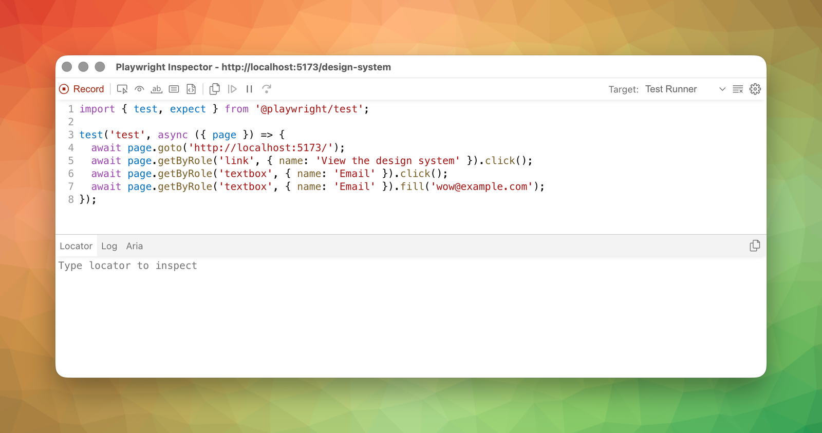 Playwright Codegen