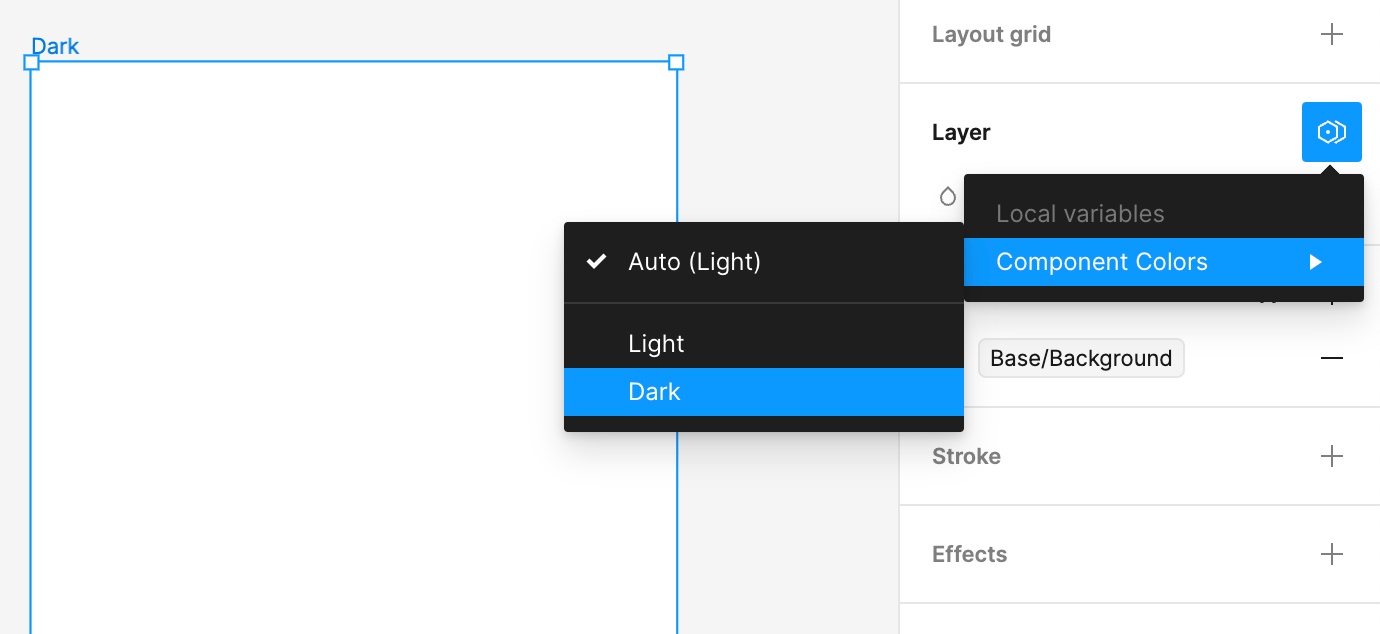 A second copy of the container in a dark mode